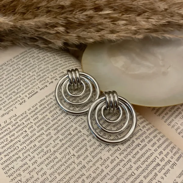 Silver earrings