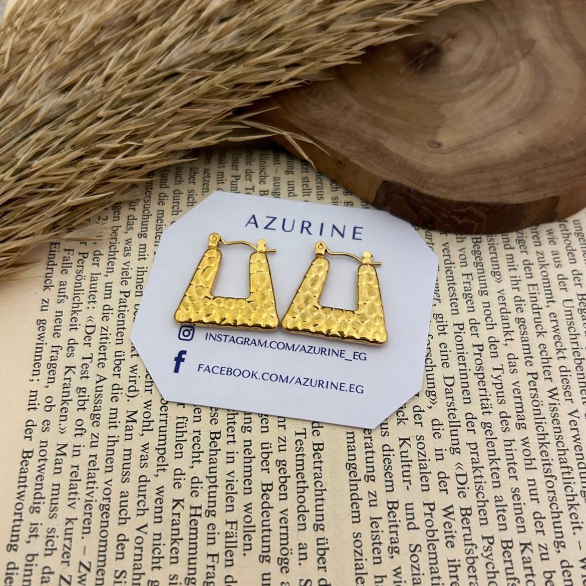 Triangle Hoop Earrings - AZURINE